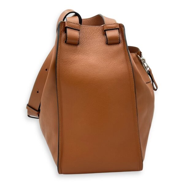 Hammock Medium Brown Shoulder Bag in Calfskin, Silver hardware - Image 2