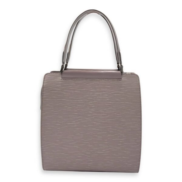 Figari Shoulder Bag Grey in Epi Leather, Silver hardware - Image 2