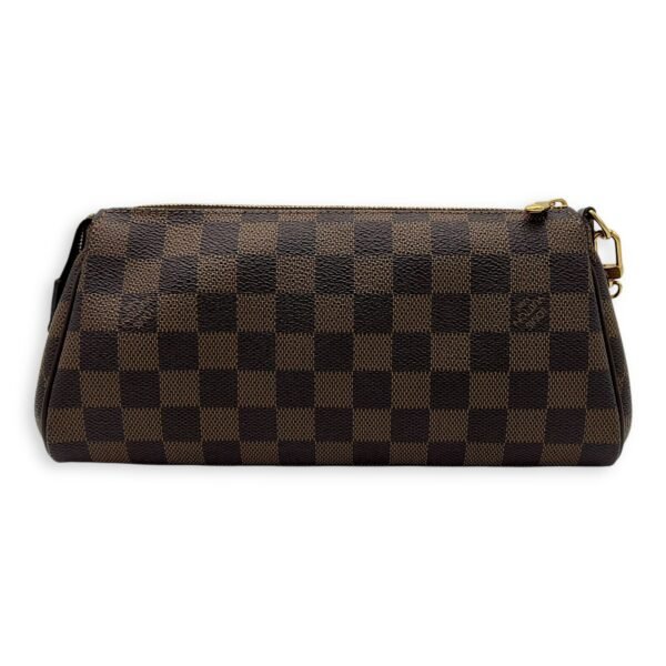 Eva Crossbody Bag Brown in Coated Canvas, Gold hardware - Image 2