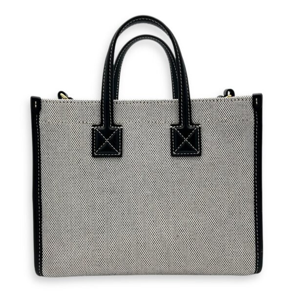Freya Top Handle Bag Mini Black in Canvas, Gold hardware - Image 2