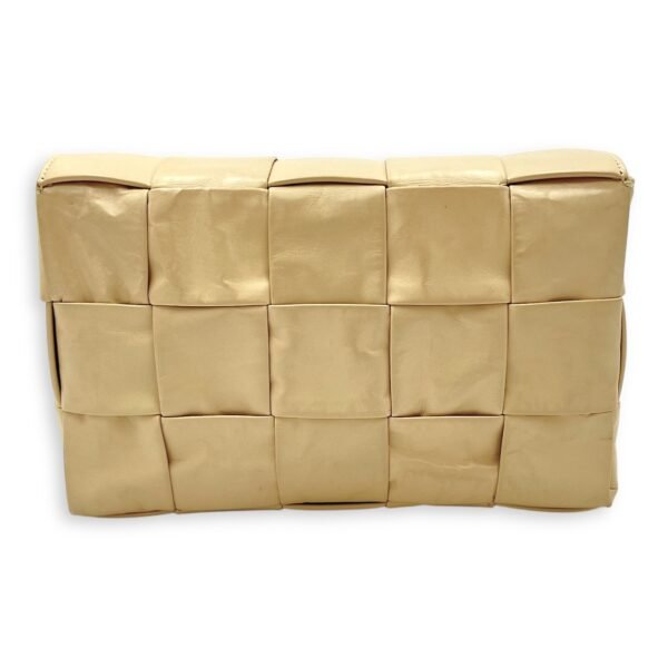 Cassette Crossbody Bag Beige in Calfskin, Silver hardware - Image 2