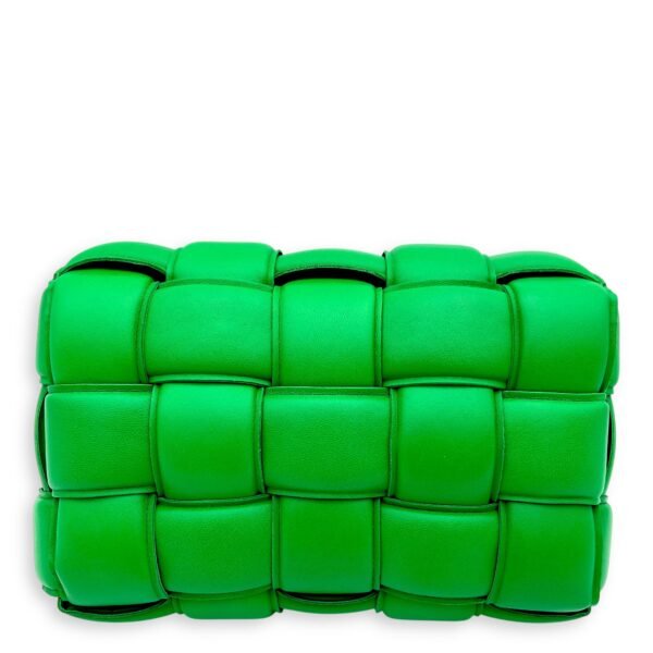 Cassette Green Shoulder Bag in Lambskin, Silver hardware - Image 2