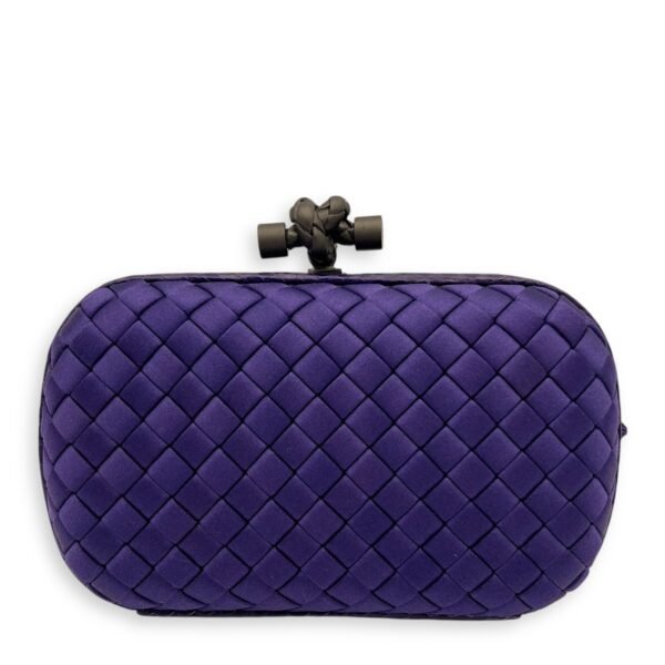 Knot Clutch Purple in Others, Ruthenium hardware - Image 2