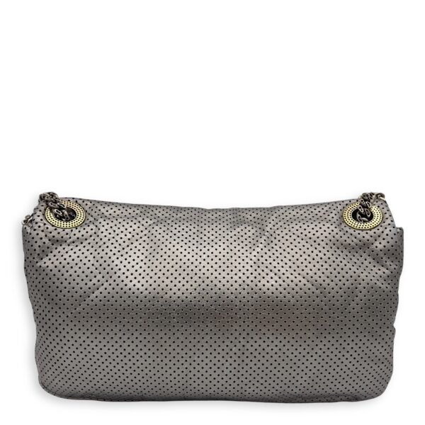 2.55 Silver Shoulder Bag in Perforated Calfskin, Mixed hardware - Image 2