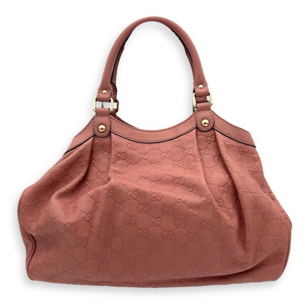 GG Top Handle Bag Pink in Calfskin, Silver hardware - Image 2