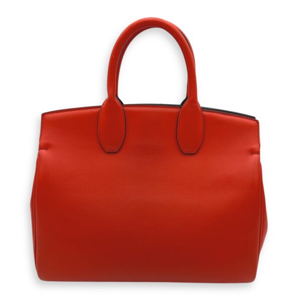 Studio Red Top Handle Bag in Calfskin, Gold hardware - Image 2