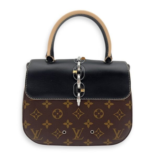 Chain It Top Handle Bag Brown in Monogram Coated Canvas, Silver hardware - Image 2