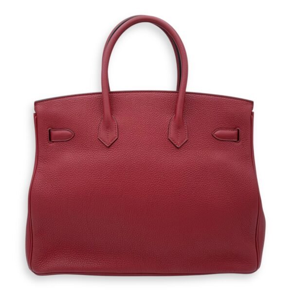 Birkin Rouge Grenat in Togo, Palladium hardware - Image 2