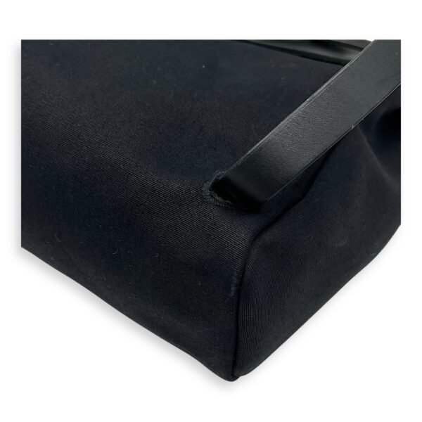 Herbag A Dos 31 Black Backpack in Canvas, Silver hardware - Image 15