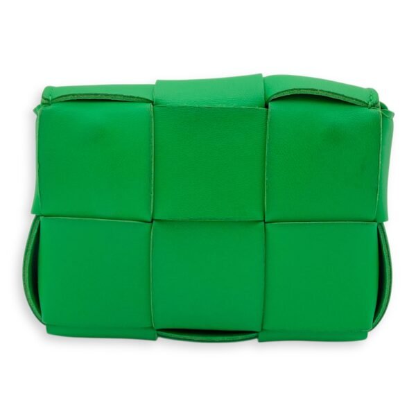 Cassette Green Crossbody Bag in Lambskin, Gold hardware - Image 2