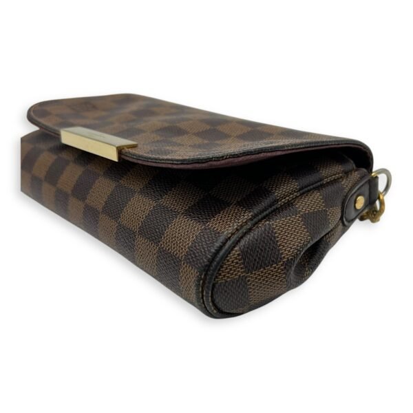 Favourite Damier Ebene Crossbody Bag in Coated Canvas, Gold hardware - Image 9