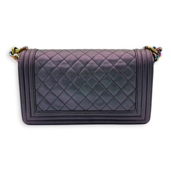 Boy Medium Iridescent Shoulder Bag in Goat Leather, Iridescent hardware - Image 2