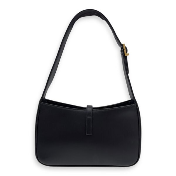 Le 5 A 7 Black Shoulder Bag in Calfskin, Gold hardware - Image 2