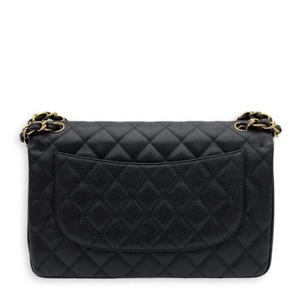 Classic Shoulder Bag Jumbo Black in Caviar Leather , Gold Hardware - Image 2