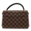 Croisette Top Handle Bag BB Brown in Coated Canvas, Gold hardware - Image 2