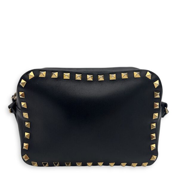 Studs Crossbody Bag Black in Calfskin, Gold hardware - Image 2