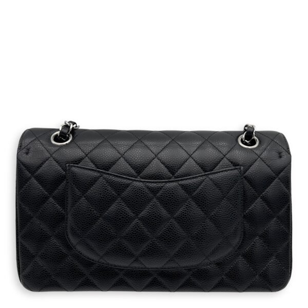 Classic Shoulder Bag Black in Caviar Leather, Silver hardware - Image 2