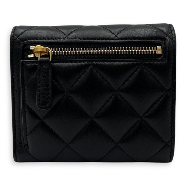 CC Heart Black Wallet in Lambskin, Gold hardware - Image 2