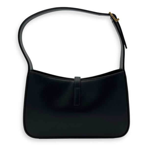 Le 5 A 7 Shoulder Bag Black in Calfskin, Gold hardware - Image 2