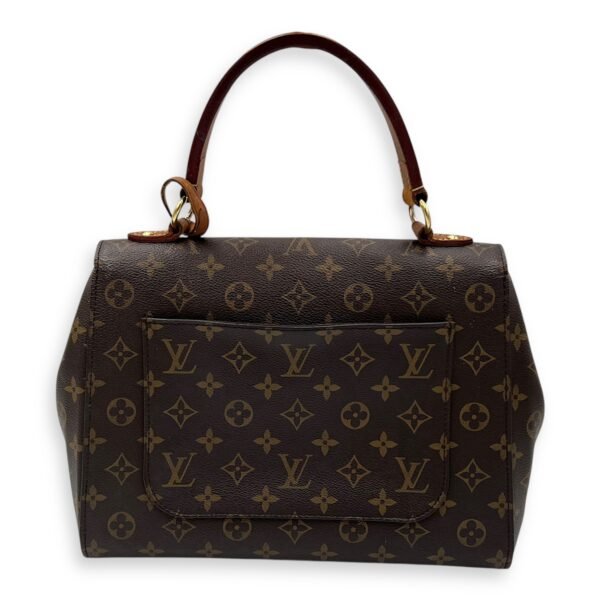 Cluny Top Handle Bag MM Brown in Monogram Coated Canvas, Gold hardware - Image 2