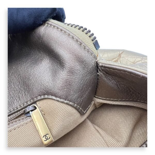 2 WAY BAG Top Handle Bag Gold in Calfskin, Brushed Gold hardware - Image 15