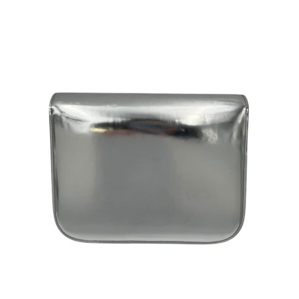Box Medium Silver Shoulder Bag in Calfskin, Silver hardware - Image 2