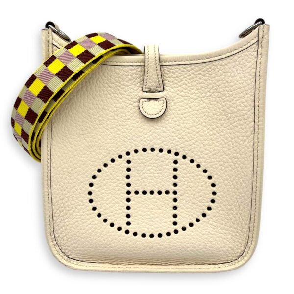 Evelyne TPM Nata Crossbody Bag in Clemence, Palladium hardware - Image 7