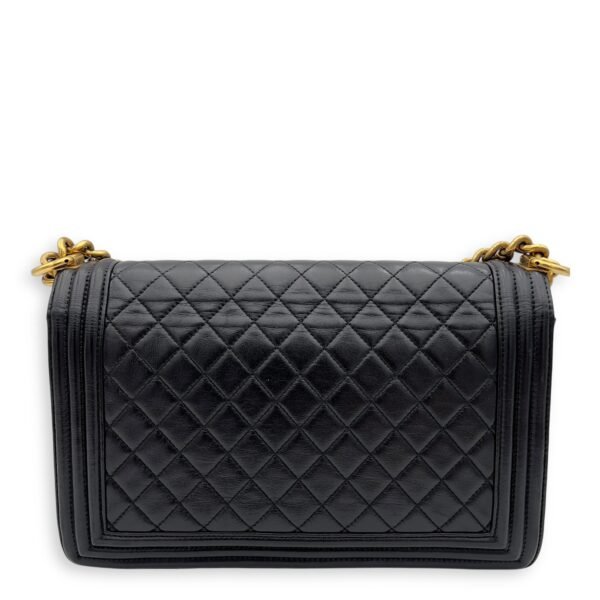 Boy Large Shoulder bag in Lambskin, Gold Hardware - Image 2