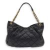 Coco Pleats Hobo Top handle bag in Caviar leather, Gold Hardware - Image 2