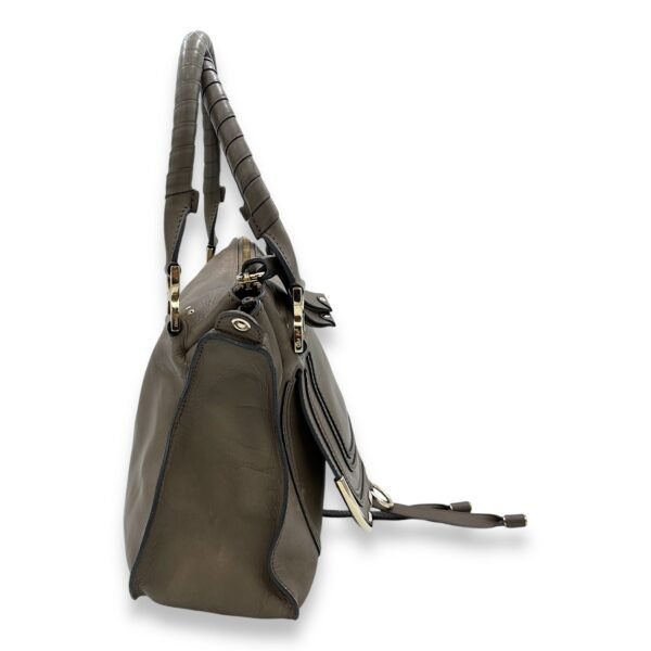 Marcie Shoulder Bag Grey in Calfskin, Light Gold hardware - Image 3