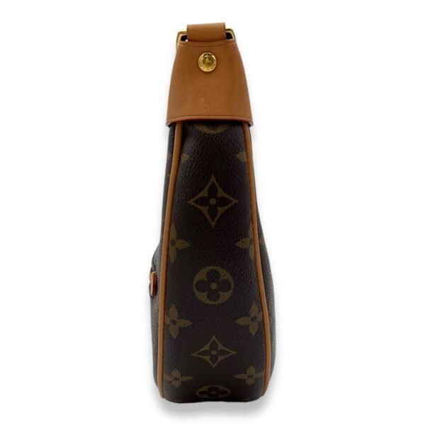 Loop Shoulder Bag Brown in Monogram Coated Canvas, Gold hardware - Image 3