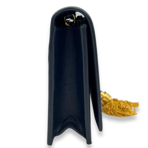 Kate Small Blue Wallet On Chain in Calfskin, Gold hardware - Image 3