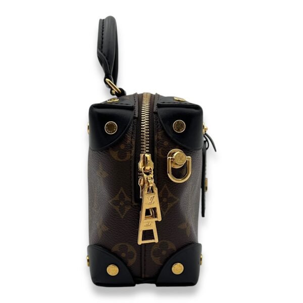 Malle Souple  Crossbody Bag Brown in Monogram Coated Canvas, Gold hardware - Image 3