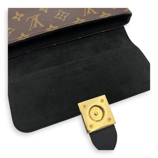 Locky BB Brown Top Handle Bag in Monogram Coated Canvas, Gold hardware - Image 8