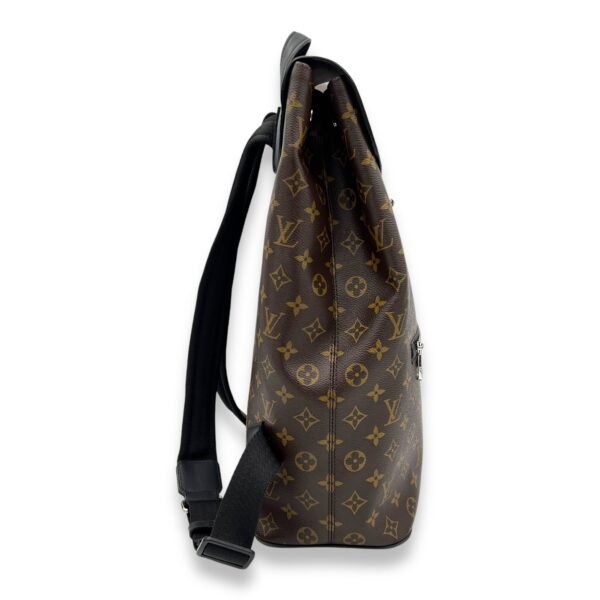 Macassar Backpack Brown in Monogram Coated Canvas, Silver hardware - Image 3