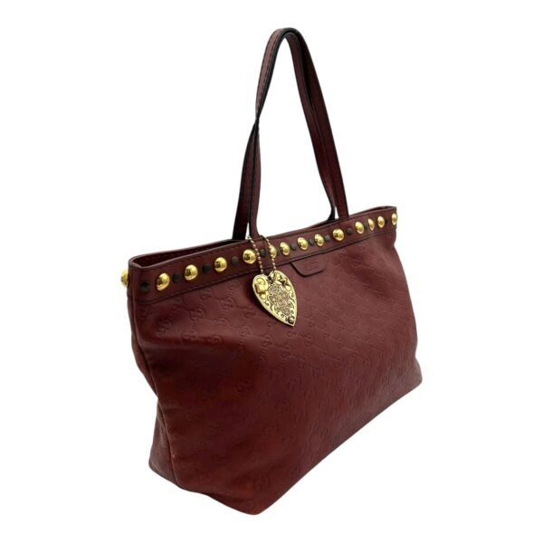 Babouska Tote Bag Red in Calfskin, Gold hardware - Image 3
