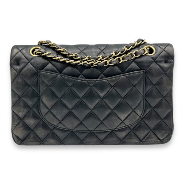 Classic Medium Black Shoulder Bag in Lambskin, Gold hardware - Image 2