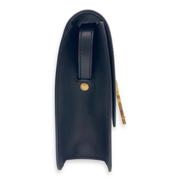 Kaia Crossbody Bag Black in Calfskin, Gold hardware - Image 3