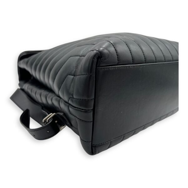 Loulou Backpack Black in Calfskin, Silver hardware - Image 10
