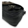 Gaucho Black Crossbody Bag in Calfskin, Ruthenium hardware - Image 10