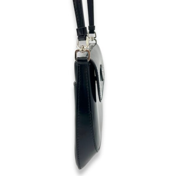 Cleo Shoulder Bag Black in Calfskin, Silver hardware - Image 3