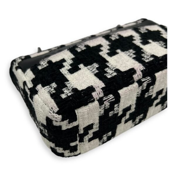 Caro Small Multi-colour Shoulder Bag in Tweed, Silver hardware - Image 9