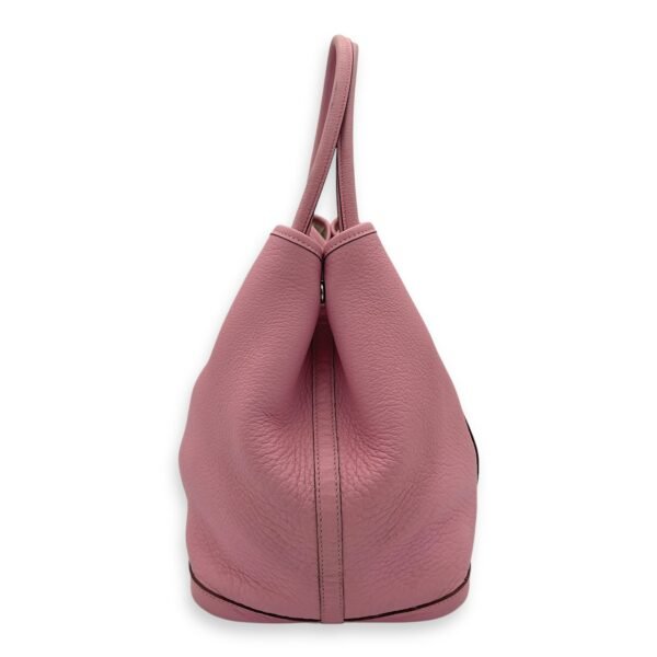 Garden Party 36 Sakura Pink Top Handle Bag in Negonda, Palladium hardware - Image 3