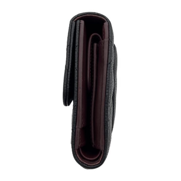 CC Wallet Black in Caviar Leather, Silver hardware - Image 3