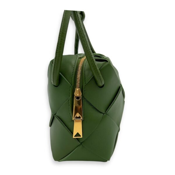 Cassette Shoulder Bag Green in Lambskin, Gold hardware - Image 4