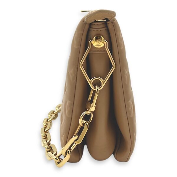 Coussin Beige Crossbody Bag in Calfskin, Gold hardware - Image 3