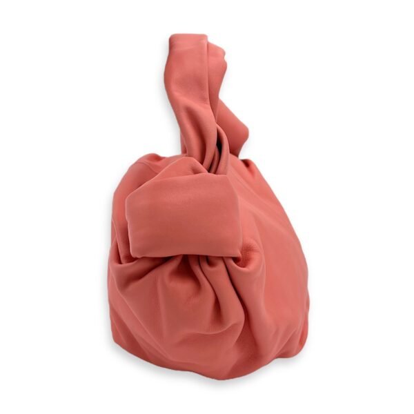 Double Knot Pink Shoulder Bag in Lambskin, Silver hardware - Image 3