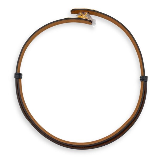 Kelly 18 Noir Belt in Epsom, Gold hardware - Image 3