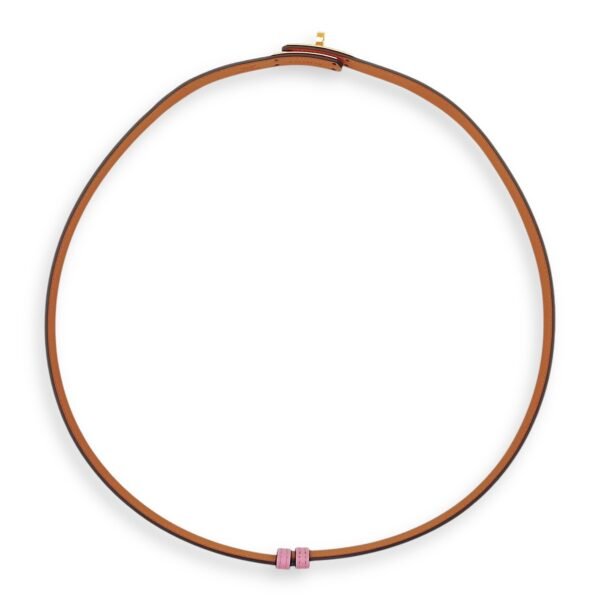 Kelly 18 Mauve Sylvestre Belt in Epsom, Gold hardware - Image 3