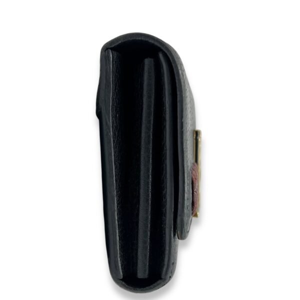 Capucines Long Black Wallet in Calfskin, Gold hardware - Image 3
